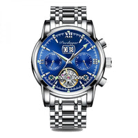 Pulsera de acero con fondo azul